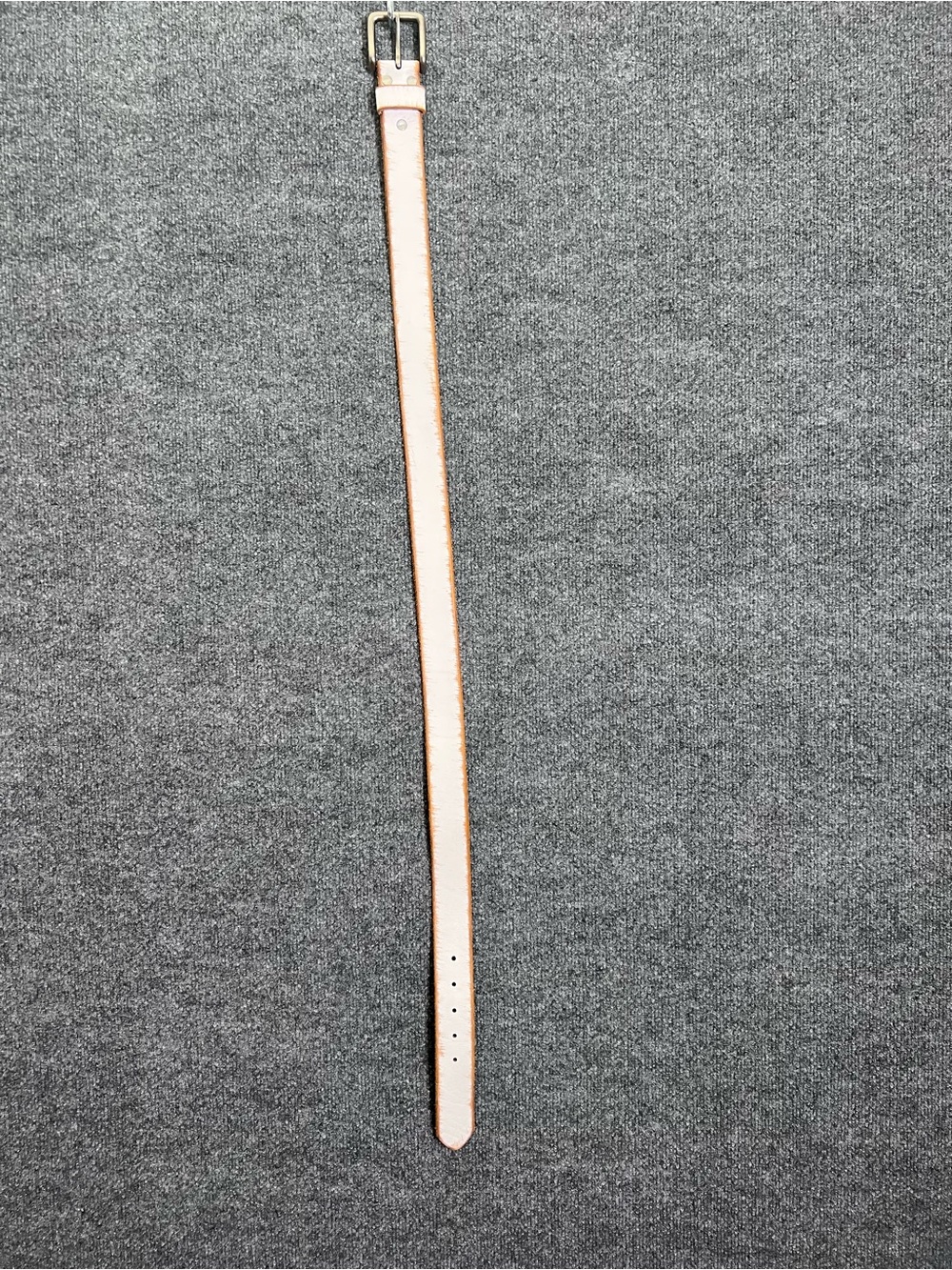 Aeropostale Genuine Leather Off White Distressed Western Belt 42” length